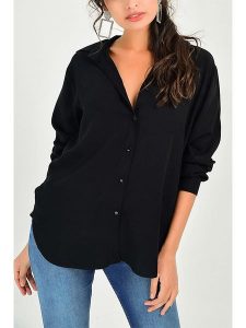 LA Angels Koszula w kolorze czarnym rozmiar: S. Czarne koszule LA Angels, s, bez wzorów, z koronki, bez kołnierzyka, bez ramiączek. Za 152,99 zł.