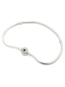 Pandora Srebrna bransoletka z cyrkoniami rozmiar: 18 cm. Szare bransoletki Pandora, z cyrkonią, srebrne. Za 313,32 zł.