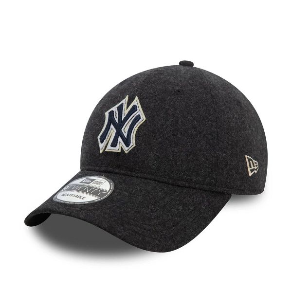 Czapka z daszkiem New York Yankees MLB Melton 9Twenty. Czarne czapki New Era, bez wzorów, sportowe. W wyprzedaży za 120,90 zł.