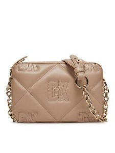 DKNY Torebka Crosstown Camera Bag R33EKY48 Beżowy. Brązowe listonoszki DKNY, bez wzorów, ze skóry, bez dodatków. Za 679,99 zł.