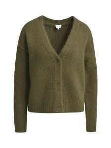 Milano Italy Kardigan w kolorze oliwkowym rozmiar: XS. Zielone kardigany Milano Italy, z wełny. Za 217,99 zł.