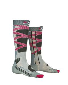 Skarpety narciarskie damskie X-SOCKS SKI CONTROL WMN 4.0. Czerwone skarpetki X-Socks, bez wzorów, z materiału. Za 70,00 zł.