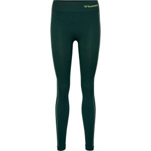 Damskie legginsy bezszwowe Hummel Zone. Zielone legginsy Hummel, bez wzorów. Za 170,00 zł.