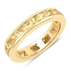 Rafaela Donata Pierścionek Srebro wysokiej próby Żółte złoto Pierścionki 1 ct Damski. Żółte pierścionki Rafaela Donata, z cytrynem, pozłacane. Za 429,99 zł.