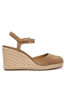 MICHAEL Michael Kors Espadryle Kenzie 40R6KZMS2S Beżowy. Brązowe espadryle MICHAEL Michael Kors, bez wzorów, ze skóry, bez obcasa. Za 619,99 zł.