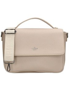 Charm Torebka "Mulberry street" w kolorze beżowym - 25,5 x 19 x 9 cm rozmiar: onesize. Brązowe torebki klasyczne Charm, bez wzorów, z materiału, przez ramię, bez dodatków. Za 100,99 zł.