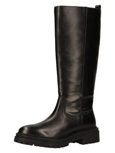 Geox Kozaki w kolorze czarnym rozmiar: 36. Czarne kozaki Geox, na zimę, bez wzorów, z materiału, bez obcasa, bez zapięcia. Za 420,95 zł.