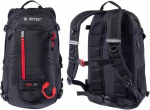 Trekkingowy plecak turystyczny z pokrowcem Hi-Tec TREK. Czarne plecaki Hi-tec. Za 147,79 zł.