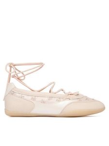 Aldo Baleriny Arabelia 14296223 Écru. Białe balerinki ALDO, bez wzorów, ze skóry, bez obcasa, bez zapięcia. Za 359,99 zł.