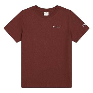 T-shirt Damski Logo. Brązowe t-shirty Champion, bez wzorów, bez kołnierzyka, bez ramiączek. Za 147,99 zł.