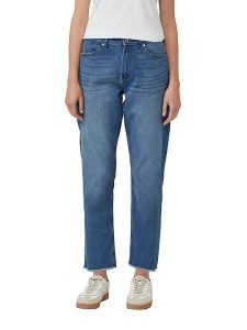 S.Oliver Dżinsy - Mom fit - w kolorze niebieskim rozmiar: 34. Niebieskie jeansy s.Oliver, bez wzorów. Za 130,99 zł.