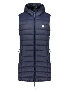 Geographical Norway Kamizelka pikowana "Vatikotal" w kolorze granatowym rozmiar: M. Niebieskie kamizelki Geographical Norway, m, bez wzorów, bez kołnierzyka, bez ramiączek, bez kaptura. Za 221,88 zł.