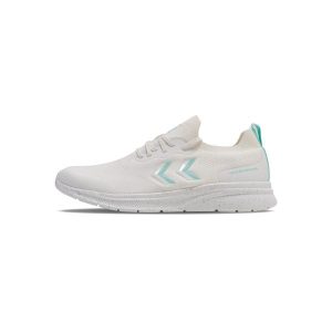 Buty halowe Hummel Reach TR Fit. Białe buty sportowe Hummel, bez wzorów, bez zapięcia, na fitness i siłownię. Za 270,00 zł.