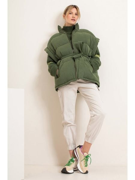 Josephine & Co Kamizelka w kolorze zielonym rozmiar: 38. Zielone kamizelki Josephine & Co, bez wzorów, z tkaniny, bez kołnierzyka, bez ramiączek, bez kaptura. Za 126,45 zł.