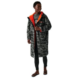 Szlafrok Unisex Camo Dla Dorosłych. Czarne szlafroki Regatta, m, bez wzorów, z materiału, z kapturem. Za 379,99 zł.