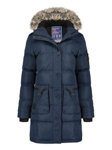 Canadian Peak Parka "Axelus" w kolorze granatowym rozmiar: XL. Niebieskie płaszcze Canadian Peak, xl, bez wzorów, bez kaptura. Za 223,99 zł.