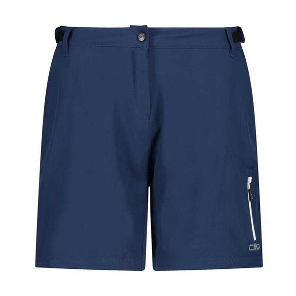 Szorty damskie z wewnętrzną dzianinową bielizną CMP Free. Niebieskie szorty CMP, bez wzorów, z dzianiny. W wyprzedaży za 242,00 zł.