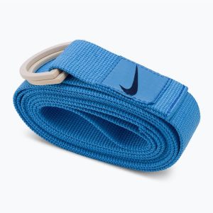 Pasek do jogi Nike Mastery 6ft. Niebieskie paski Nike, bez wzorów, sportowe. Za 44,99 zł.