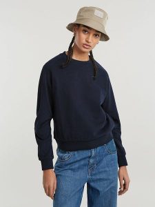 G-Star Bluza w kolorze granatowym rozmiar: M. Niebieskie bluzy G-Star, m, bez wzorów, z bawełny, bez kaptura. Za 180,06 zł.
