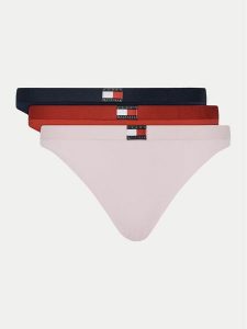 Tommy Hilfiger Komplet 3 par fig klasycznych UW0UW05985 Kolorowy. Komplety bielizny TOMMY HILFIGER, bez wzorów, z bawełny. Za 109,99 zł.