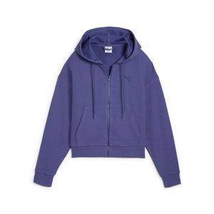 Puma Bluza Her Comfort Crop Full-Zip 68505646. Niebieskie bluzy Puma, xl, bez wzorów, bez kaptura. Za 200,99 zł.