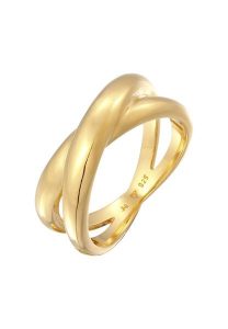 Elli Damska obrączka w formie X krzyżyk Trend w srebrze próby 925 Sterling Silver Pierścionki 1 ct Damski. Szare pierścionki Elli, srebrne. Za 213,99 zł.