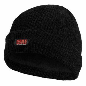 Damska czapka termoaktywna Heatkeeper Chenille czarne. Czarne czapki HEAT KEEPER, bez wzorów, sportowe. Za 120,99 zł.