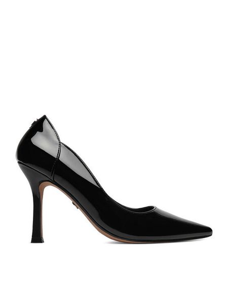 Nine West Szpilki CEO-S3S96688 01 Czarny. Czarne szpilki Nine West, bez wzorów, ze skóry, bez obcasa. Za 249,99 zł.