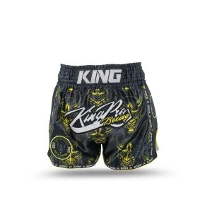 Szorty do boksu tajskiego King Pro Boxing Devil 2. Czarne szorty KING PRO BOXING, bez wzorów, sportowe. Za 335,50 zł.