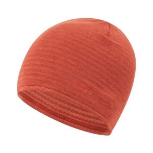 Czapka polarowa pod kask Rab Filament Beanie. Czerwone czapki RAB, bez wzorów, z polaru, sportowe. Za 69,43 zł.