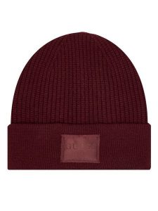 Guess Czapka AW5436 POL03 Bordowy. Czerwone czapki Guess, z aplikacjami, z wełny. Za 99,99 zł.