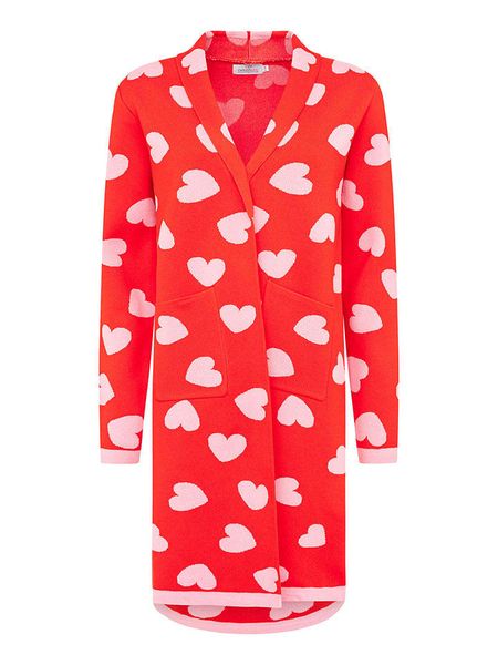 Zwillingsherz Kardigan w kolorze czerwonym rozmiar: S/M. Czerwone kardigany Zwillingsherz. Za 130,50 zł.