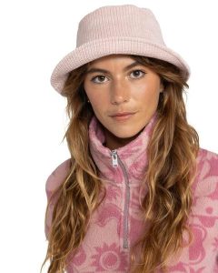 Kapelusz bucket dla Kobiety FEELING GOOD Różowy. Czerwone kapelusze Roxy, bez wzorów, z materiału. Za 159,99 zł.