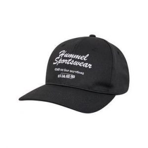 Czapka baseballowa Hummel hmlSNAP. Czarne czapki Hummel, bez wzorów, z bawełny. Za 145,00 zł.