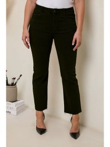 Curvy Lady Dżinsy - Regular fit - w kolorze czarnym rozmiar: 38. Czarne jeansy Curvy Lady, bez wzorów, z standardowym stanem. Za 144,58 zł.