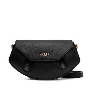 Torebka Guess. Czarne listonoszki Guess, z aplikacjami, bez dodatków. Za 449,99 zł.