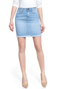 SPÓDNICA JEANSOWA LEE MID SKIRT FLIGHT L38JROKR 112108239. Niebieskie spódnice Lee, na co dzień, na jesień, l, z aplikacjami, z bawełny, eleganckie, mini. W wyprzedaży za 79,99 zł.
