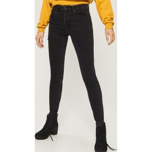 Jeansy slim fit high waist - Czarny. Jeansy marki Sinsay. W wyprzedaży za 59,99 zł.