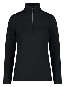 CMP Bluza polarowa w kolorze czarnym rozmiar: 34. Czarne bluzy CMP, bez wzorów, z materiału, bez kaptura. Za 151,50 zł.