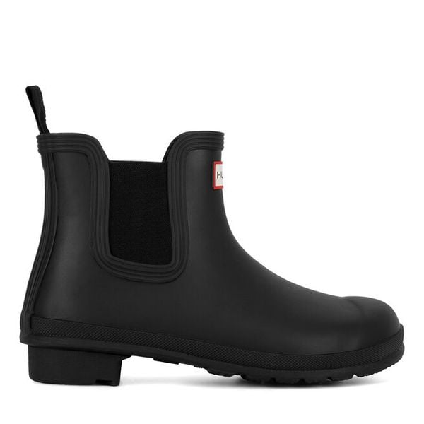 Kalosze Hunter. Czarne kalosze Hunter, bez wzorów. Za 499,99 zł.