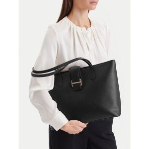 Torebka GINO ROSSI. Czarne shopper bag Gino Rossi, bez wzorów, bez dodatków. Za 279,99 zł.