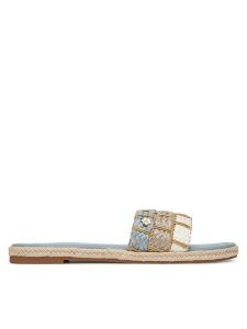 Roxy Espadryle E6018-5 Niebieski. Niebieskie espadryle Roxy, bez wzorów, z materiału, bez obcasa. Za 95,99 zł.
