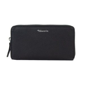 Tamaris Portmonetka TAS Amanda Portfele 1 ct Czarny Damski. Czarne portfele Tamaris, bez wzorów, ze skóry. Za 305,99 zł.