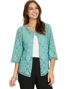 WITT WEIDEN Kardigan w kolorze turkusowym rozmiar: 54. Niebieskie kardigany WITT WEIDEN, z koronki. Za 82,99 zł.