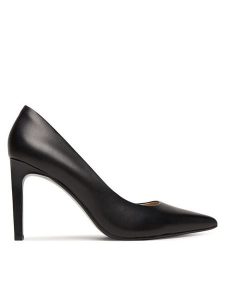 Calvin Klein Szpilki Ess Stiletto 90 HW0HW02608 Czarny. Czarne szpilki Calvin Klein, bez wzorów, ze skóry, bez obcasa. Za 649,99 zł.