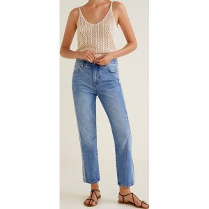 Mango - Jeansy Straight. Jeansy marki Mango. W wyprzedaży za 69,90 zł.