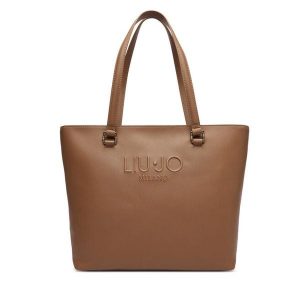 Torebka Liu Jo. Brązowe shopper bag Liu Jo, bez wzorów, bez dodatków. Za 629,99 zł.