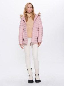 CANADA weather gear Kurtka zimowa w kolorze jasnoróżowym rozmiar: XL. Różowe kurtki CANADA weather gear, na zimę, xl, bez wzorów, z puchu, bez kaptura. Za 260,99 zł.