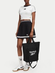 Reebok Torebka CWBEO-RBK-B-006-10 Czarny. Czarne shopper bag Reebok, bez wzorów, z materiału, bez dodatków. Za 129,99 zł.