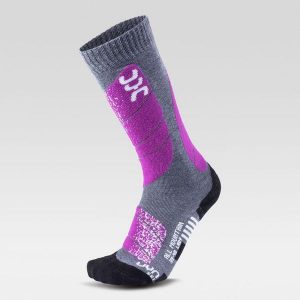 Skarpety narciarskie damskie UYN All Mountain Ski Socks. Fioletowe skarpetki UYN, bez wzorów. Za 62,99 zł.